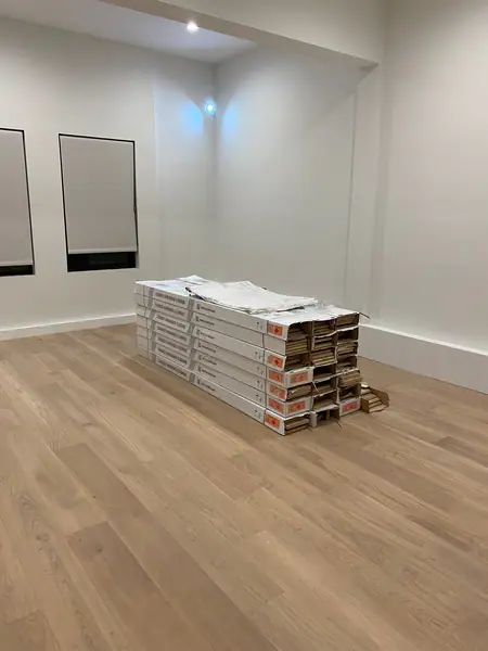 White Oak Flooring covers 420 sqft 50% off on top of 30% off
