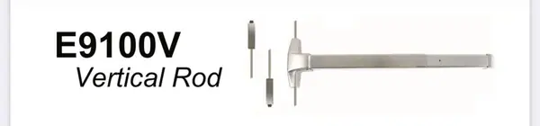 Vertical rod fire rated 