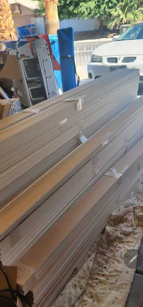 Building material. Home improvement.  Baseboard 4 1/2 inch flat. .50 per linear foot