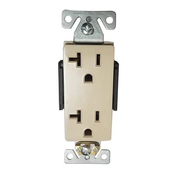 (115)  cases of (200) Ivory 20 amp Decorative Receptacles