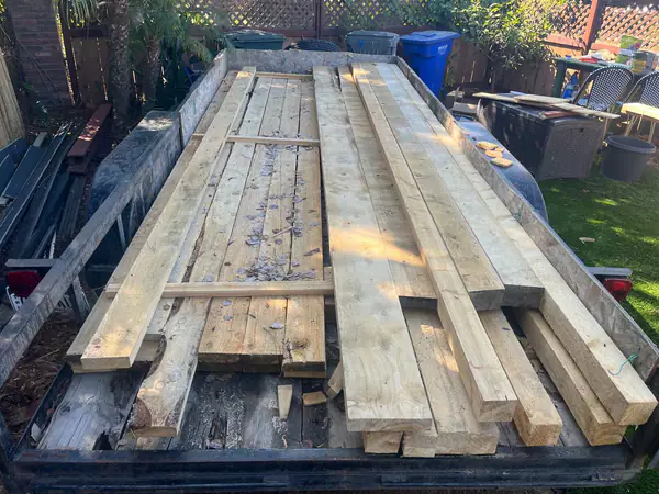 Rough sawn white fir