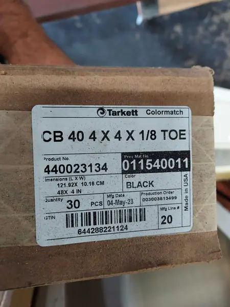 Rubber base board