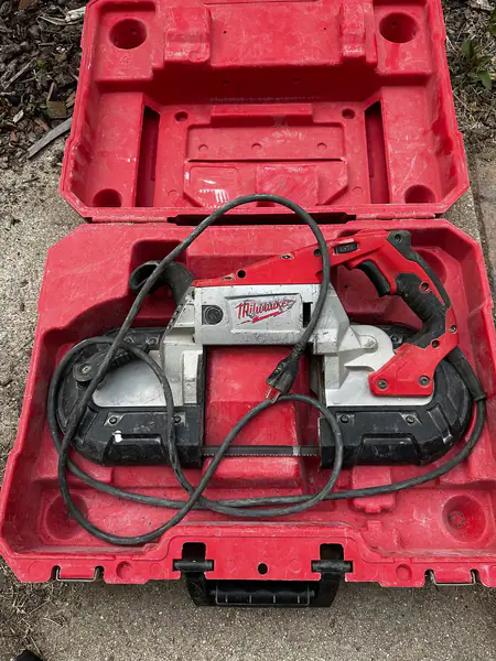 Milwaukee Corded Deep Cut Bandsaw, No Guard, with case