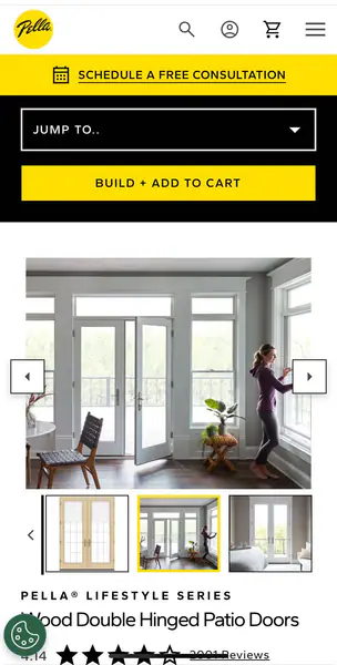 Pella Lifestyle Inswing French Doors
