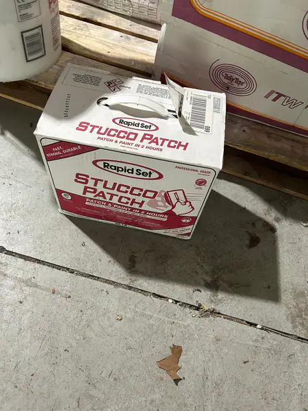 Rapid set stucco patches