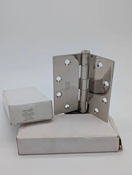 4.5"x4.5" Polished Nickel (US14) Hinge SqCr