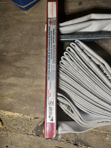 Potter Roemer fire hose rack