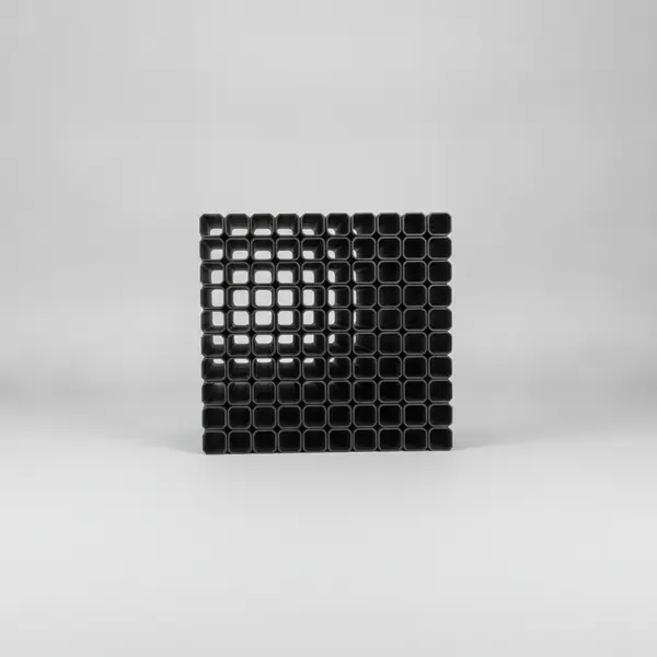 SLP LIGHTING 3/8" 2X2 EGGCRATE BLACK 30PCS
