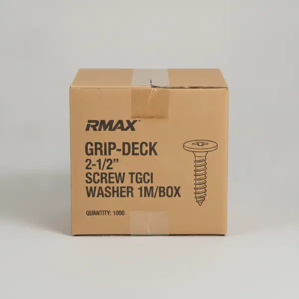 RMAX GRIP-DECK 2-1/2" SCREW TGCI WASHER 1M/BOX