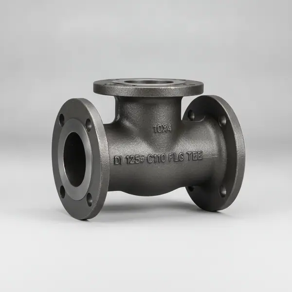 10X4 DI 125# C110 FLG TEE