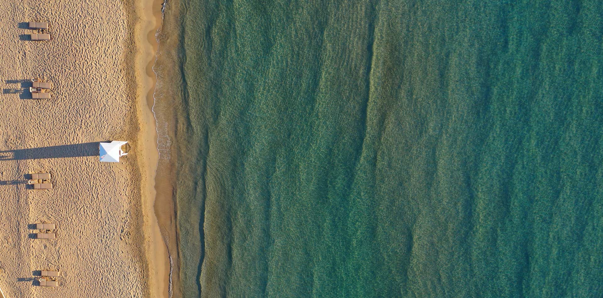 Sandy beach in Glyfada