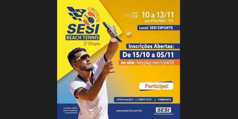 Brasília sedia torneio de beach tennis até domingo