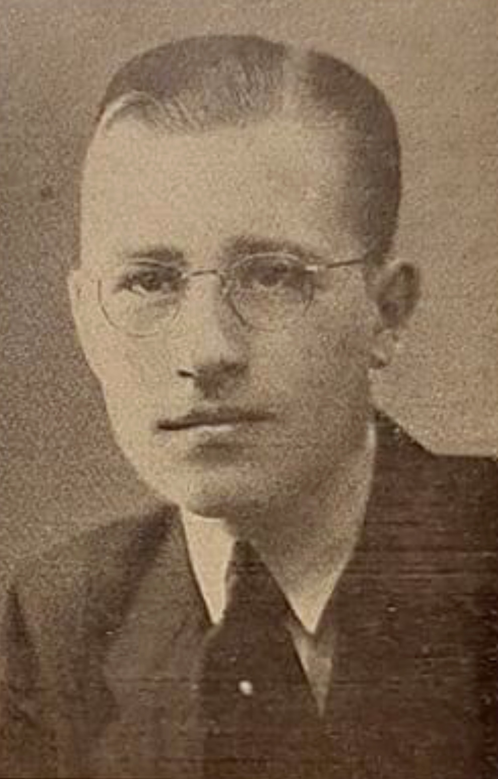 Foto van bidprentje. Origineel in Oorlogsmuseum in