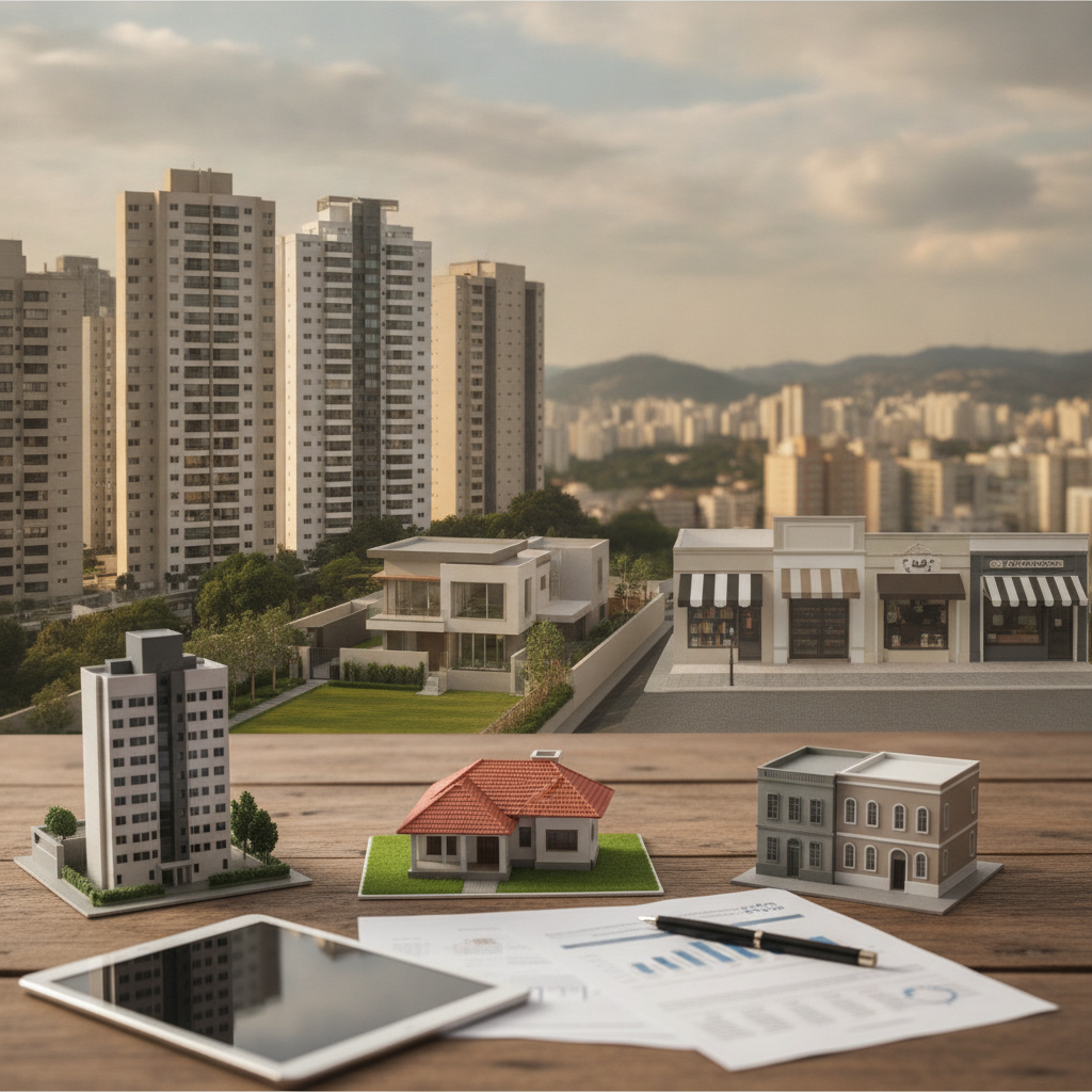 Diversificação Imobiliária: Vale a Pena Ter Mais de um Tipo de Imóvel?