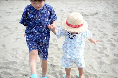 ベビー＆キッズのかわいい甚平。大人顔負けの本格的なデザインも！