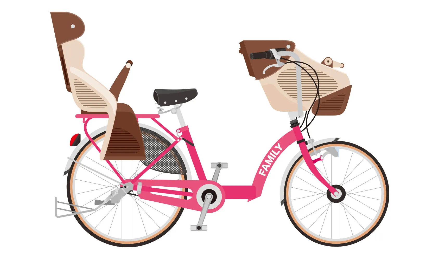 チャイルドシート付き自転車