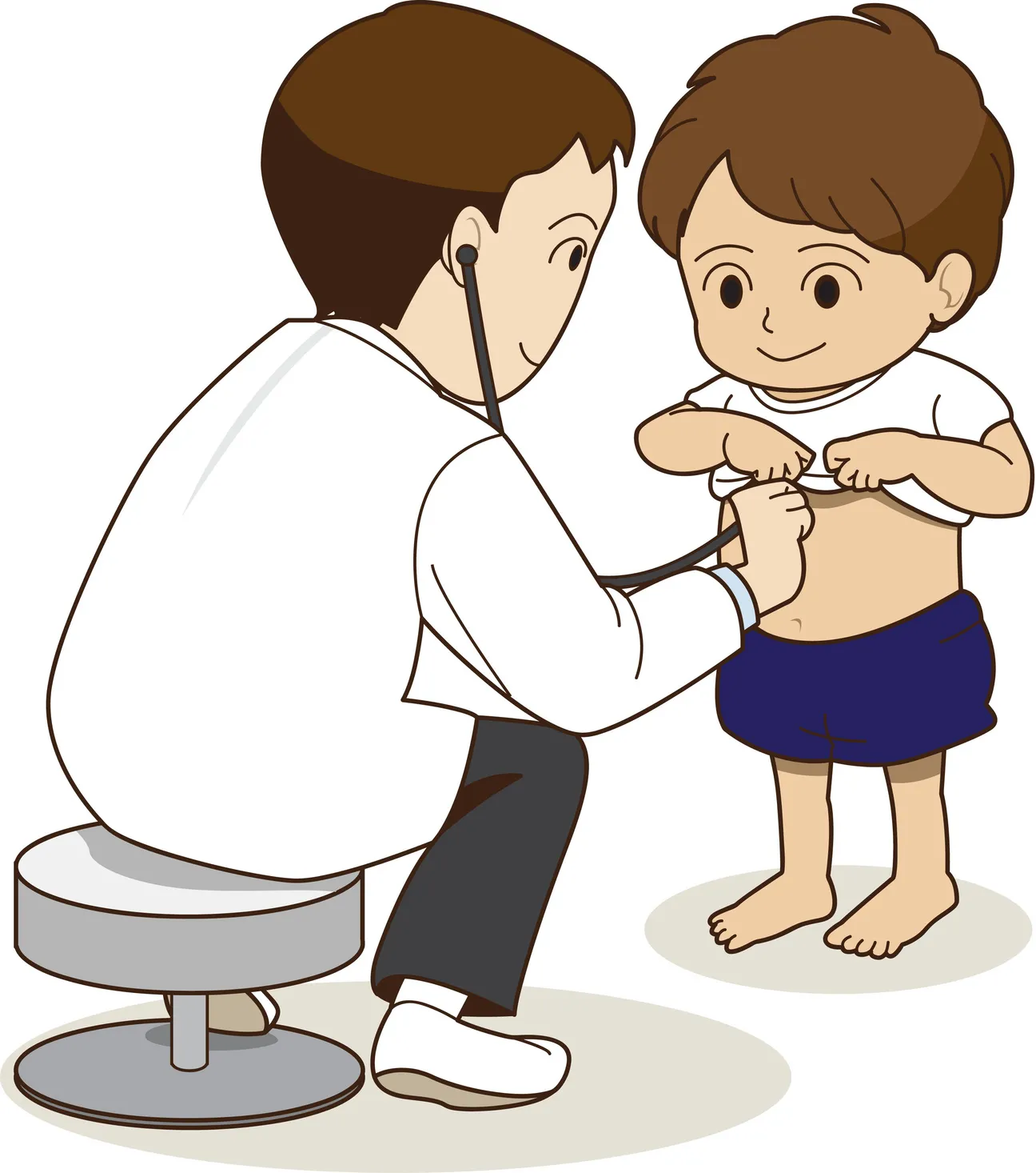 健康診断を受ける子供