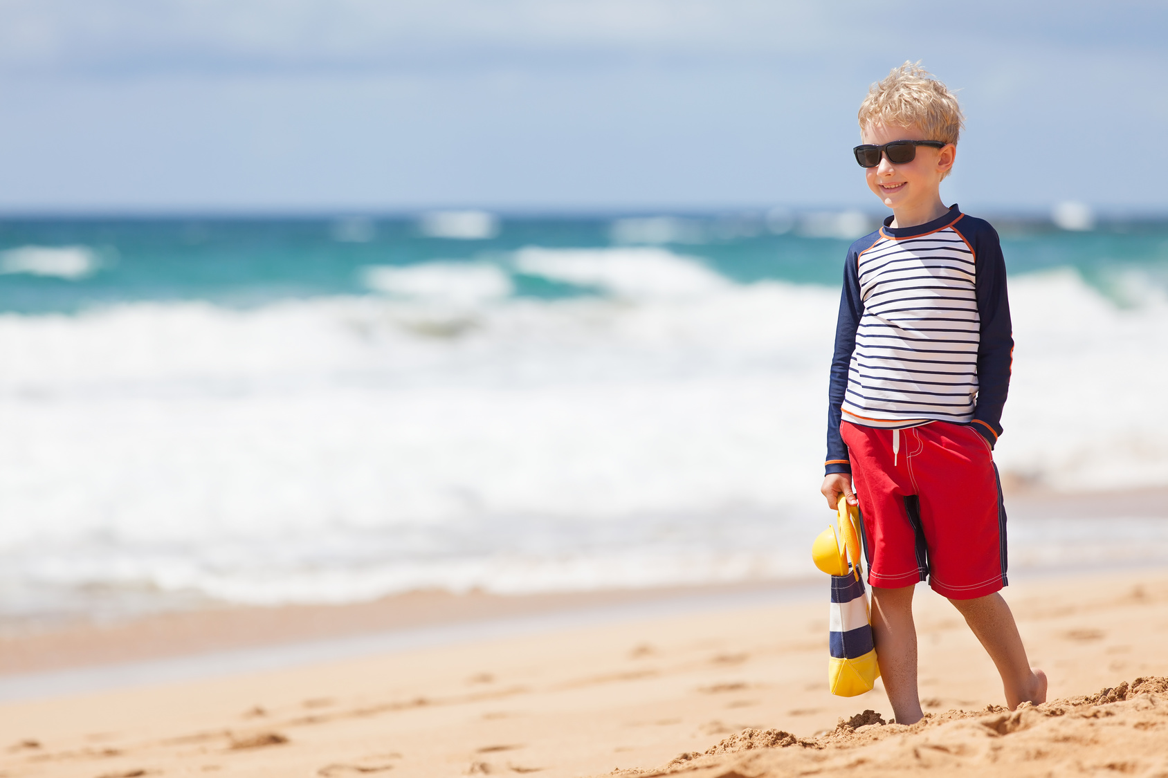 boy at the beach