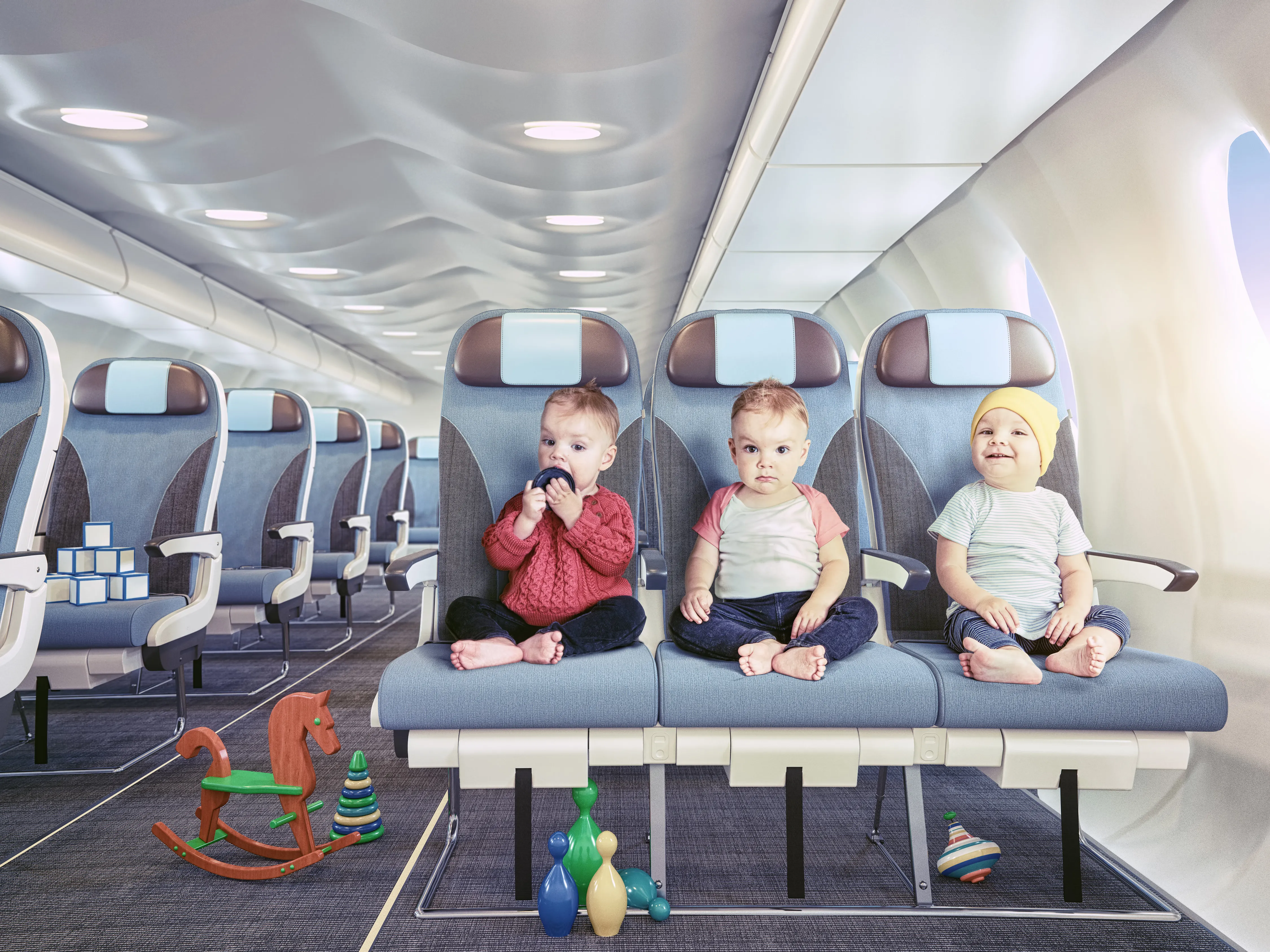 飛行機の座席指定のとき、赤ちゃんの座る席がわかるシステムが賛否両論