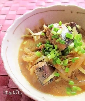 缶詰で簡単♪鯖と玉ねぎの味噌煮