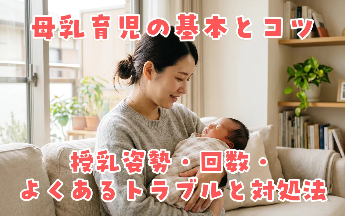 母乳育児の基本とコツ｜授乳姿勢・回数・よくあるトラブルと対処法