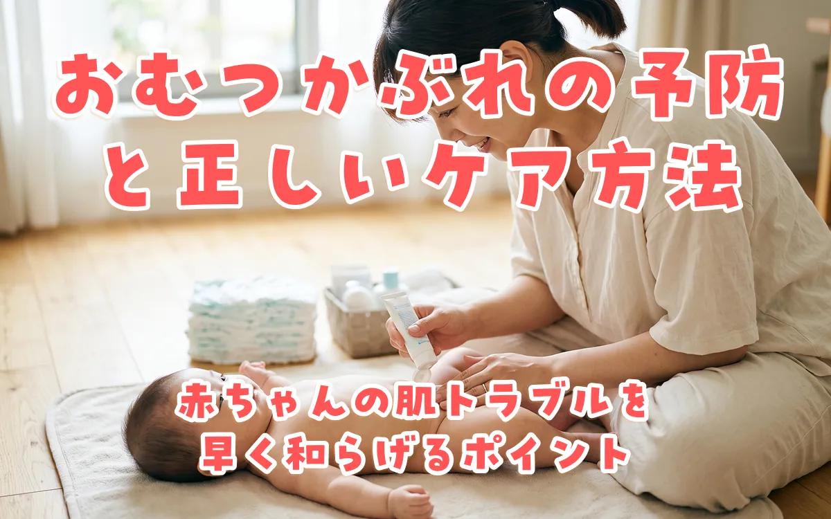 おむつかぶれの予防と正しいケア方法｜赤ちゃんの肌トラブルを早く和らげるポイント