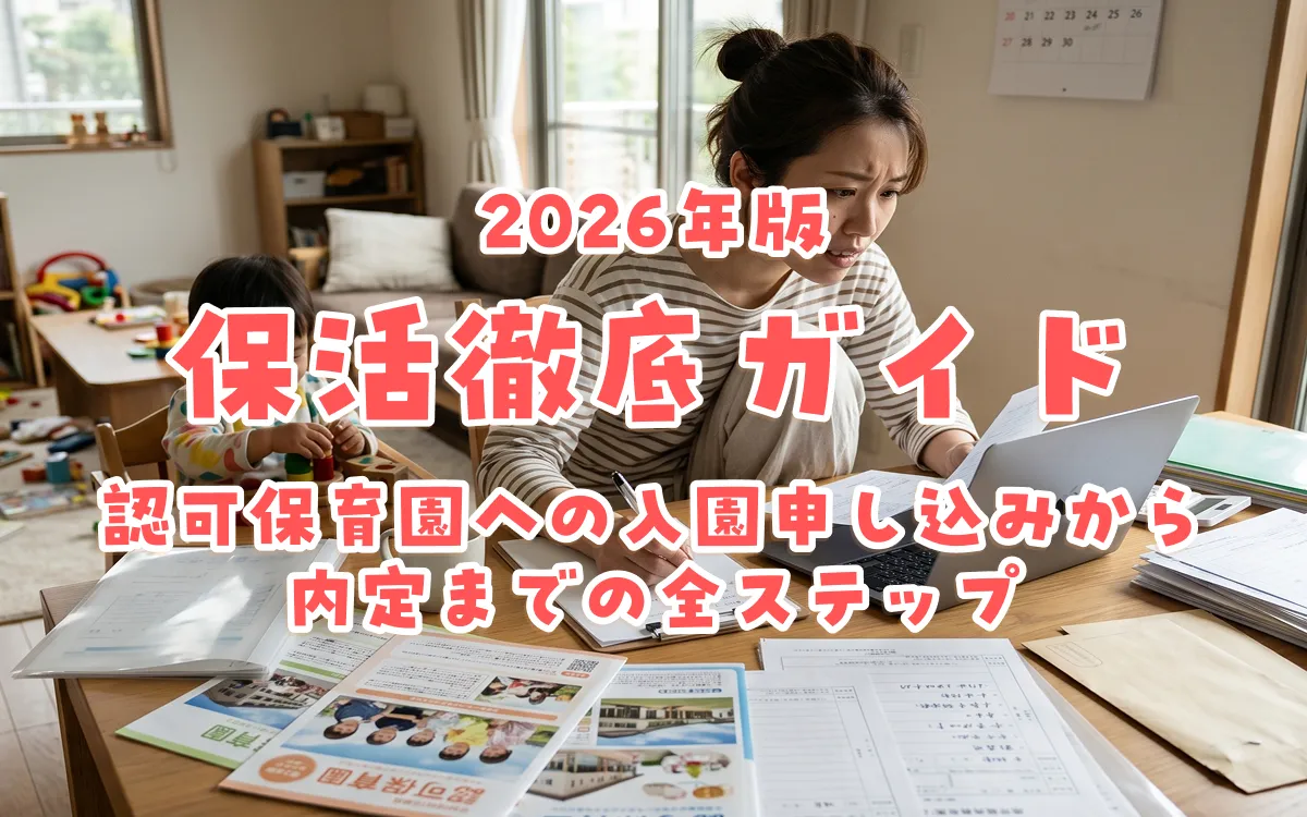 保活徹底ガイド2026年版｜認可保育園への入園申し込みから内定までの全ステップ