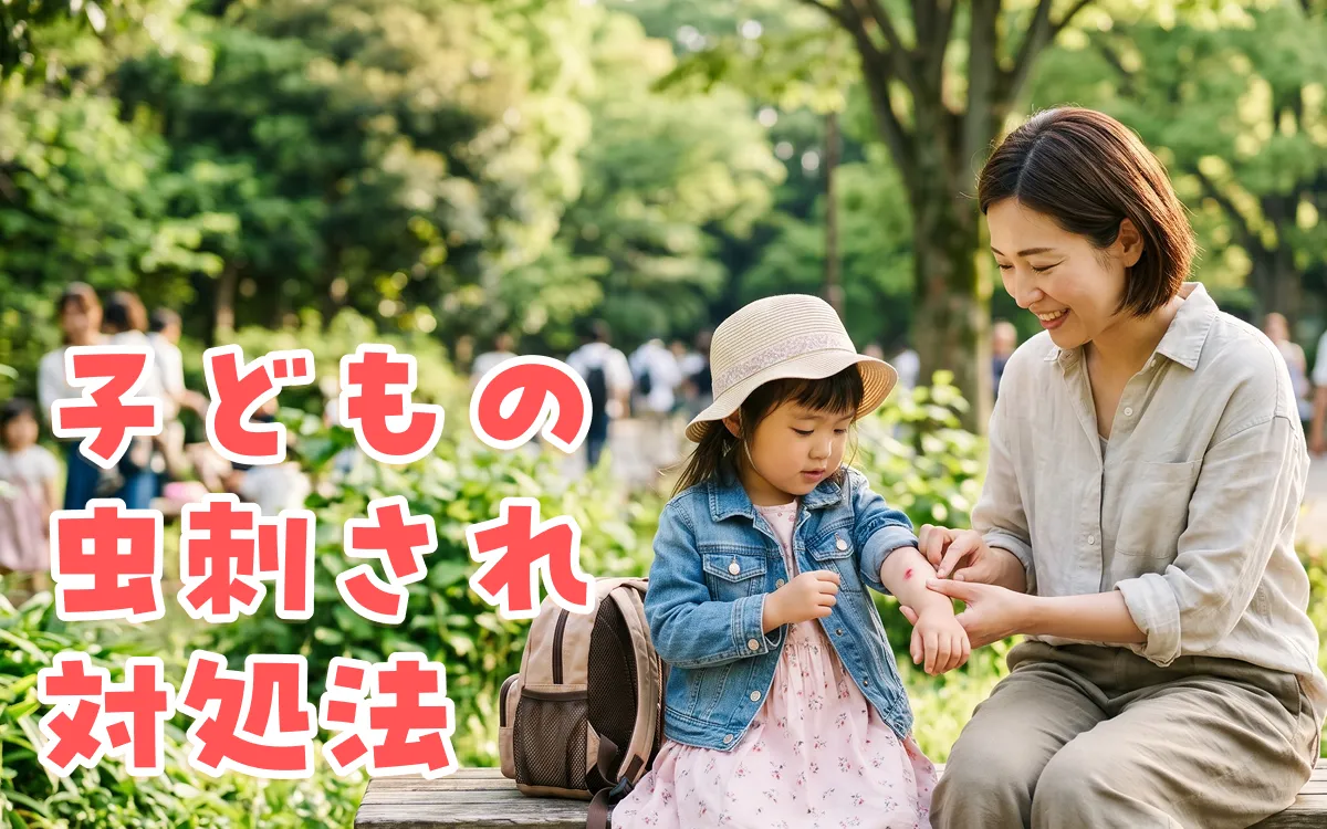 子どもの虫刺され対処法｜蚊・ハチ・毛虫の応急処置と受診すべきサイン