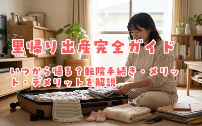 里帰り出産完全ガイド｜いつから帰る？転院手続き・メリット・デメリットを解説