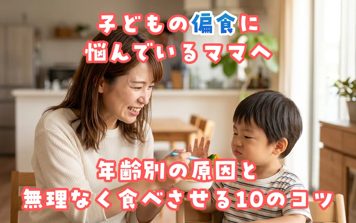 子どもの偏食に悩んでいるママへ｜年齢別の原因と無理なく食べさせる10のコツ