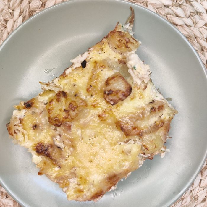 Potato and tuna gratin