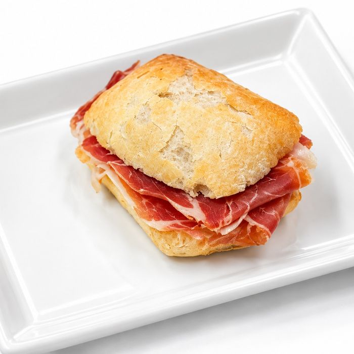 Mini xapates amb pernil serrà