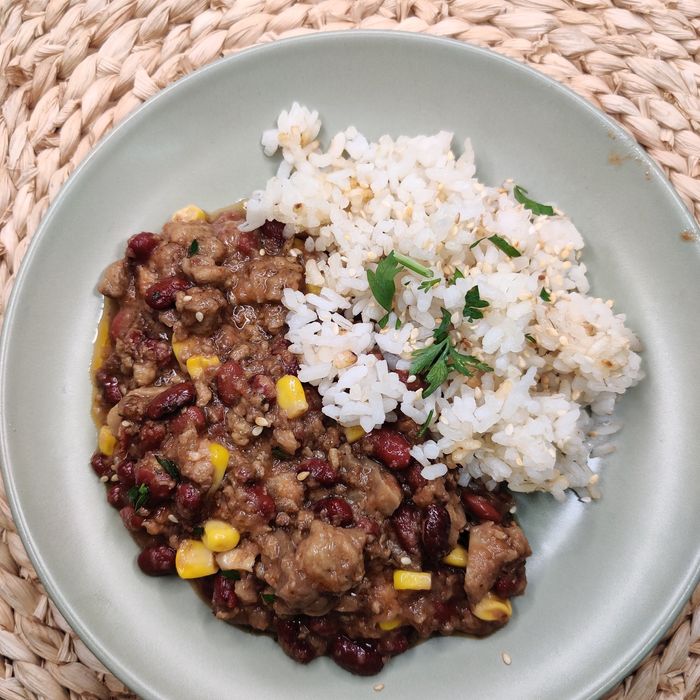 Beans with Ivy and Corn
