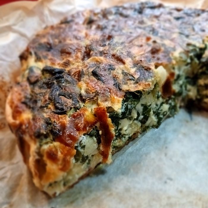 Spinach quiche