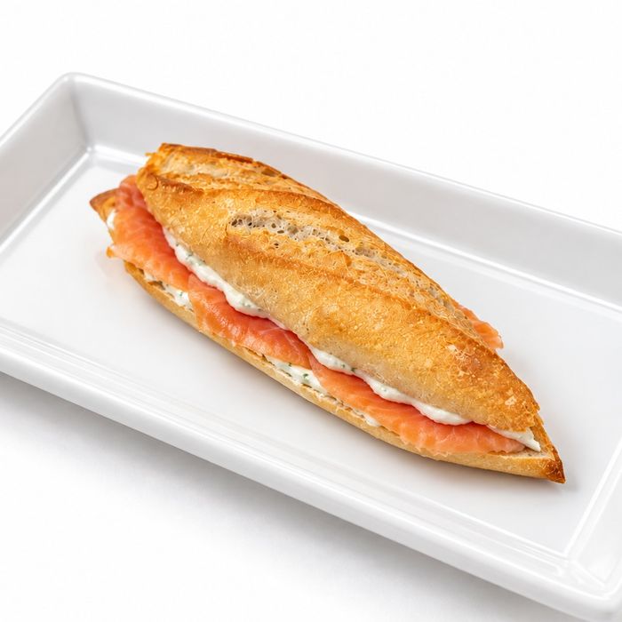 Viena vegetal de salmó amb formatge fresc
