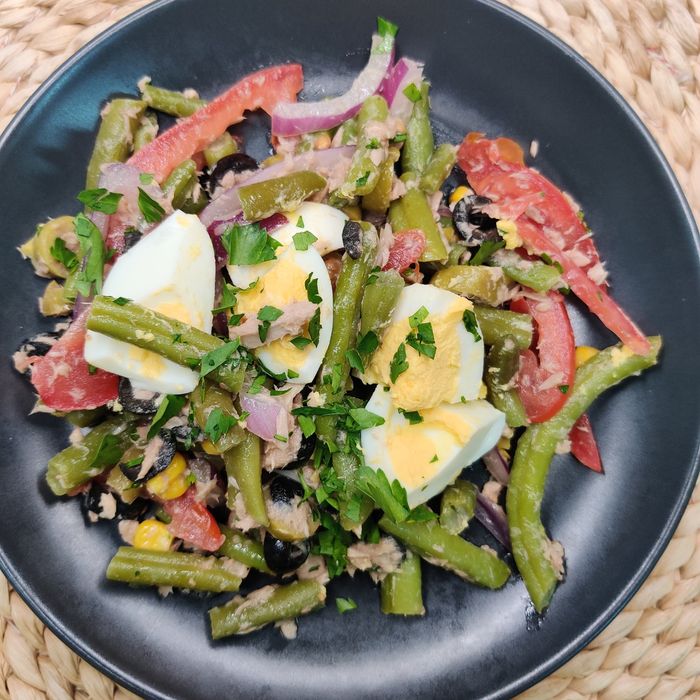 Grüne-Bohnen-Salat mit Thunfisch