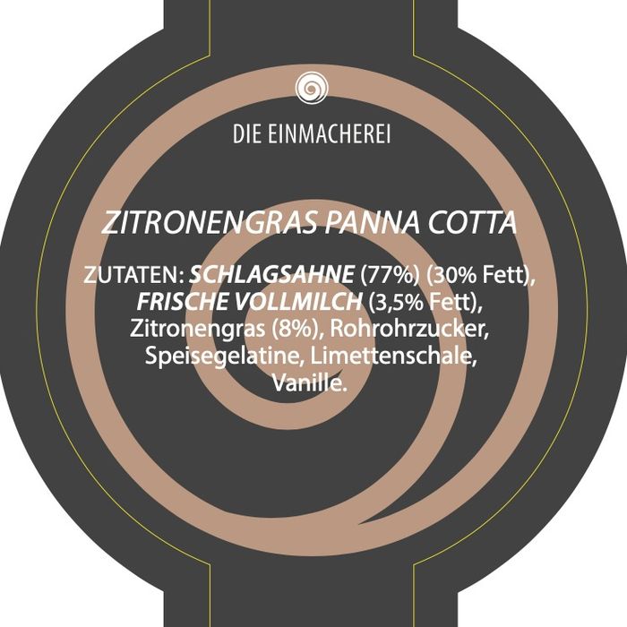 Panna cotta de hierba limón