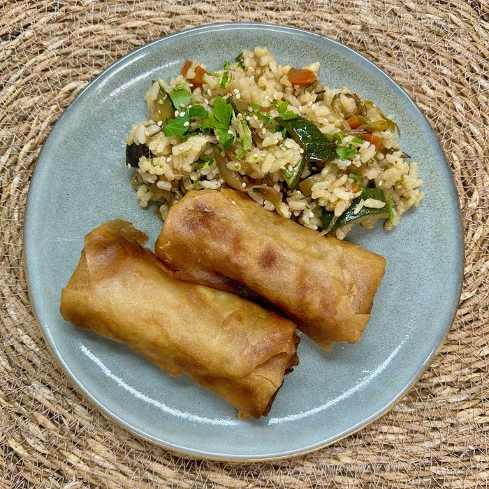 Vegetable and Rice Rolls