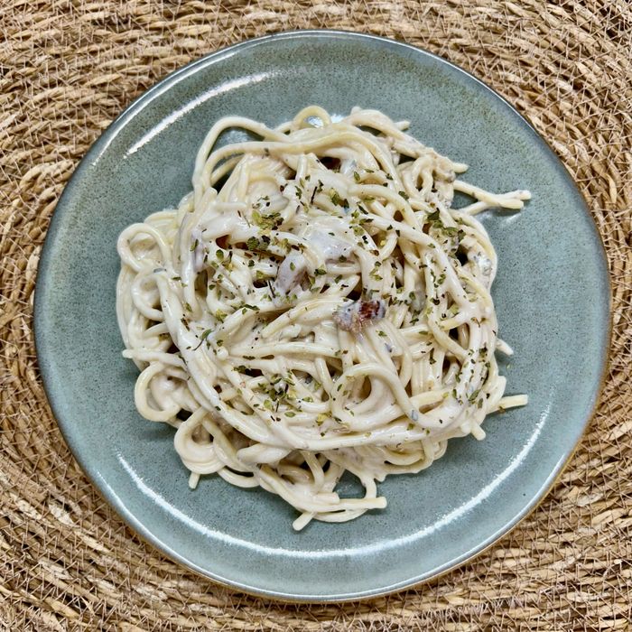Spaghetti with carbonara