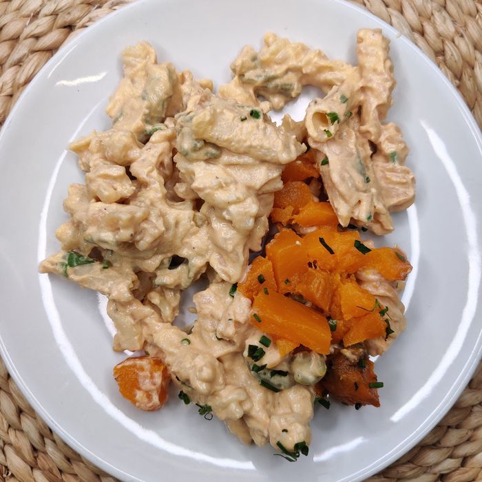 Pasta mit Süßkartoffelsauce