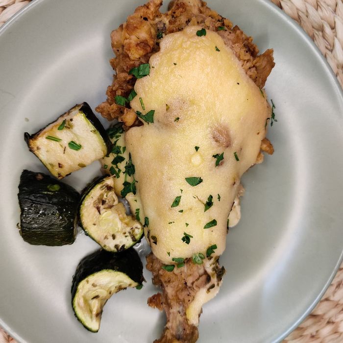 Grated skate tail with aioli