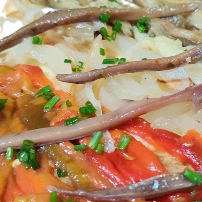 Roasted eggplant with anchovies
