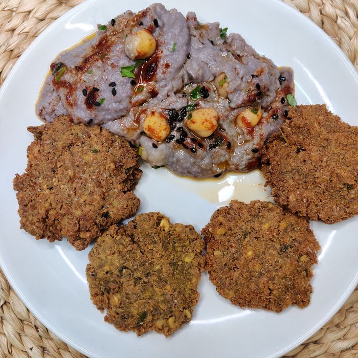 Falafel amb humus de llenties