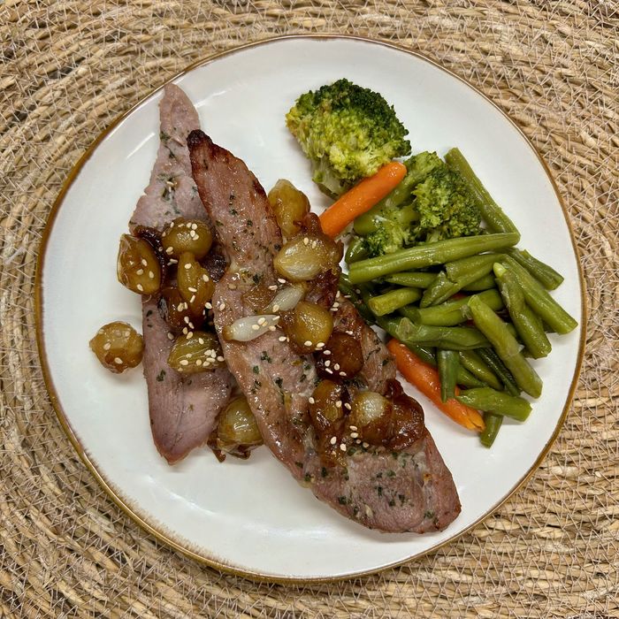 Palpis de gall dindi amb verdures
