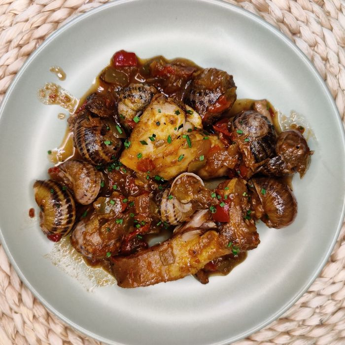 Conill amb cargols €/kg