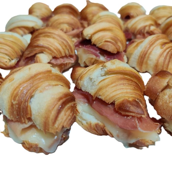 Mini ham and cheese croissant