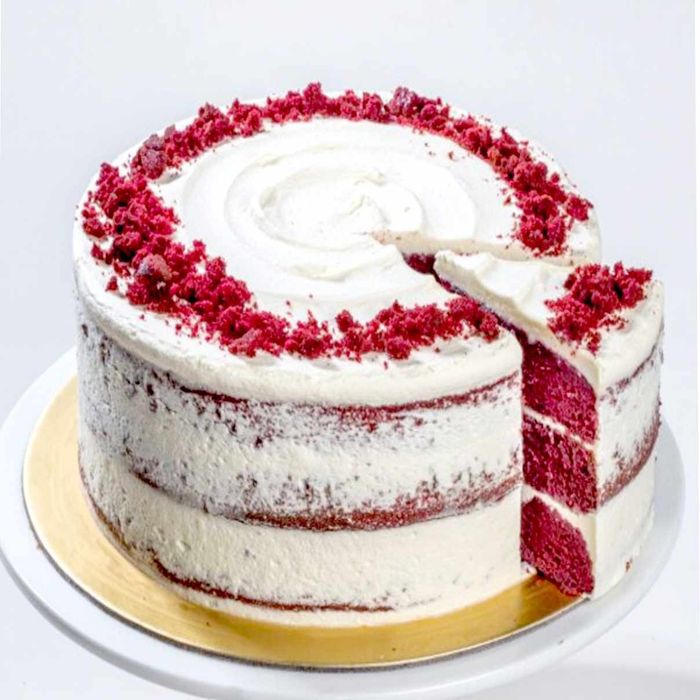 Strawberry velvet cake