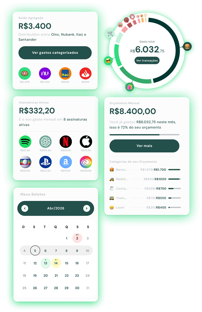 Organizador Financeiro Oinc