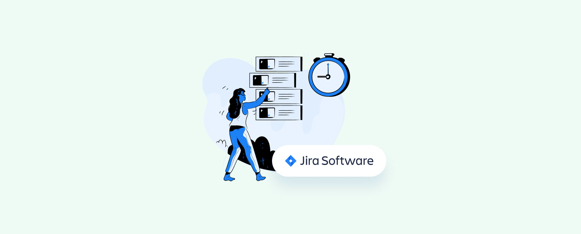 ilustração de time tracking no jira