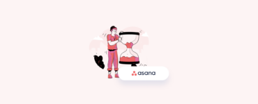 ilustração de gestão de tempo no asana